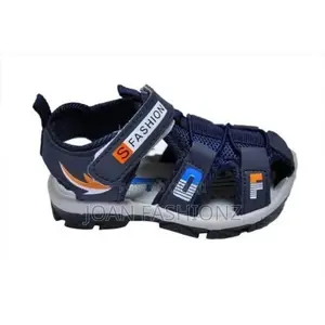 Boy's Open Shoes-Grey,Navy Blue