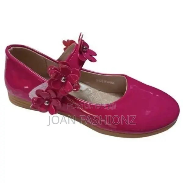 Girls Designer Pumps-Pink