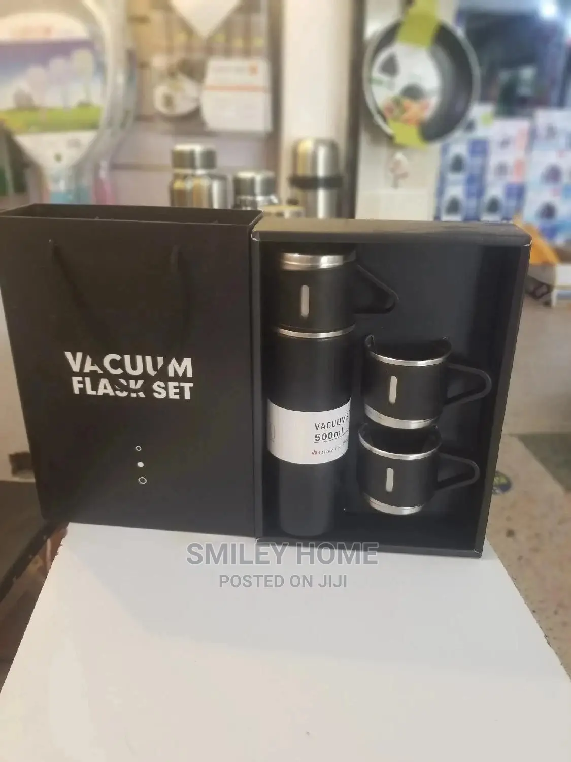 Vacuum Flask Set With 2 Cups 0.5litres