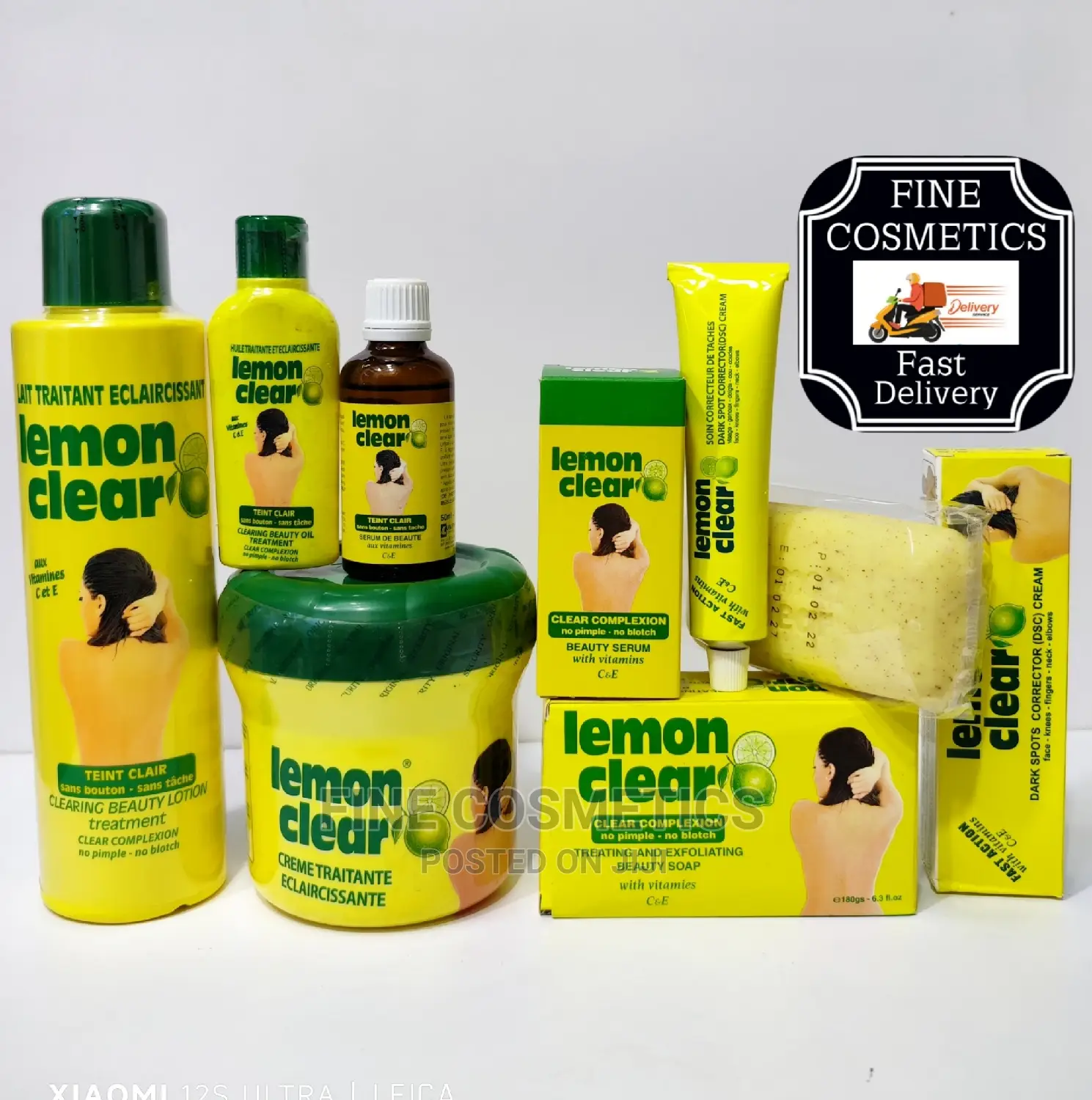 LEMON CLEAR Pimple + Black Spots Remover Lightening Full Set