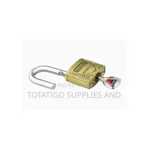 Mindy Top Anti-Burglar Theft Security Padlock - Gold,Silver