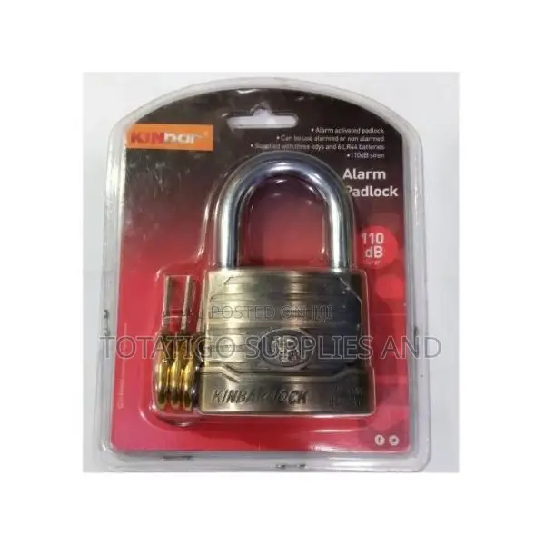Kinbar Alarm Lock U.S.A Pat-70mm -Golde