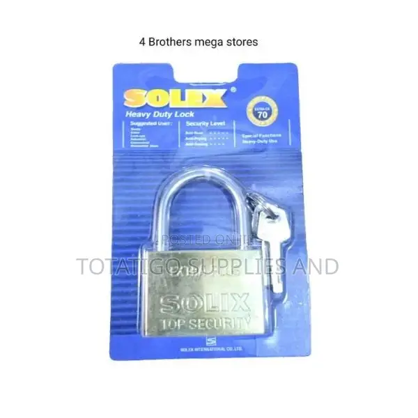 Solex Maximum Security Padlock - Silver