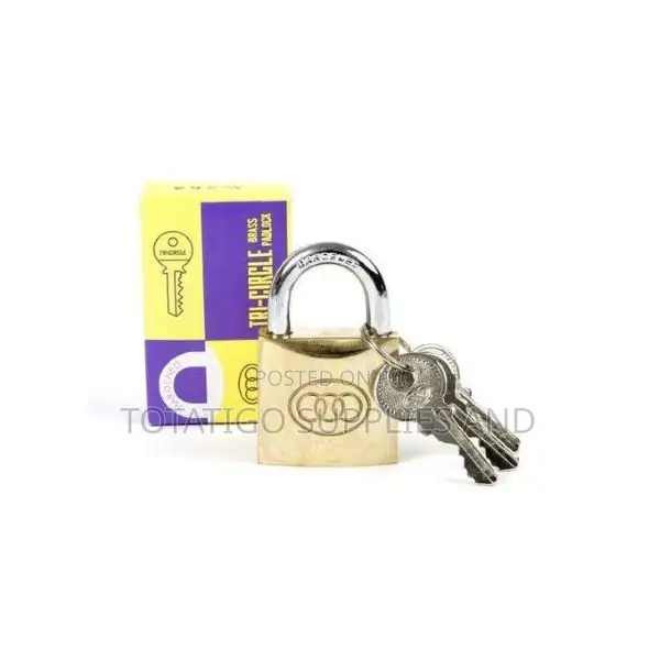 Tri Circle 266 Heavy Duty Brass Padlock