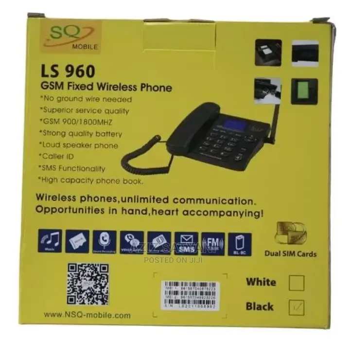 SQ LS960 Land Line Phone With 2 Sim Card Option Wireless