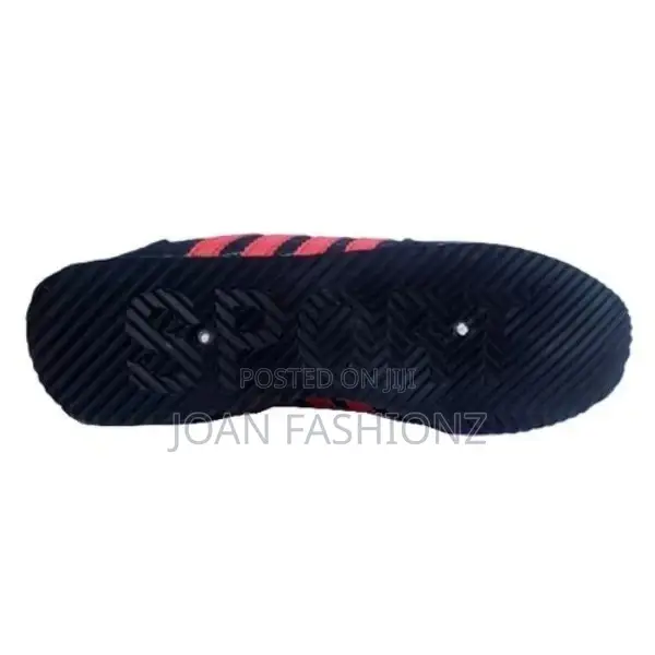 Men's Sports Sneakers-Black Red