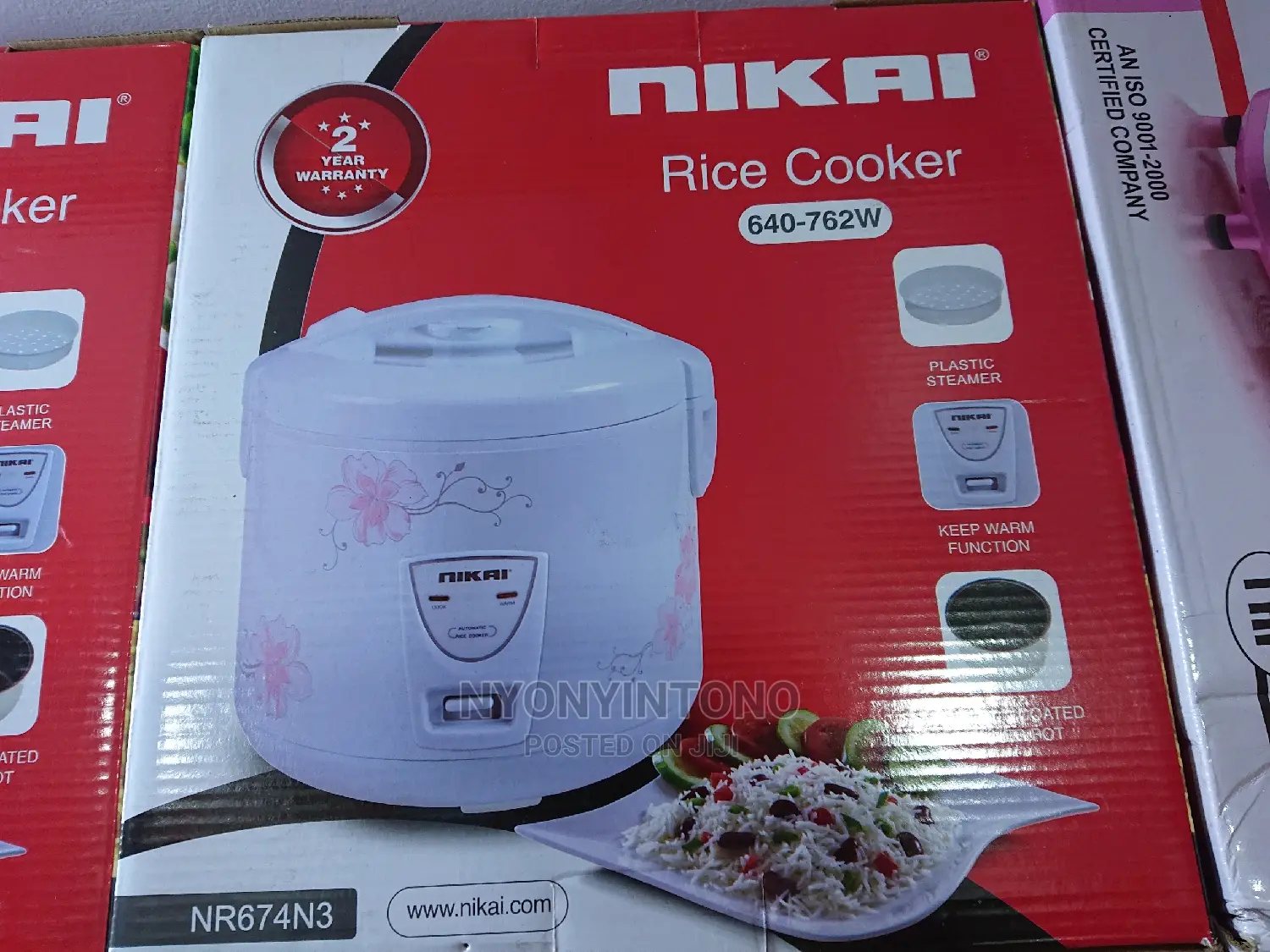 Nikai Rice Cooker With Asteamer and 2years Warranty