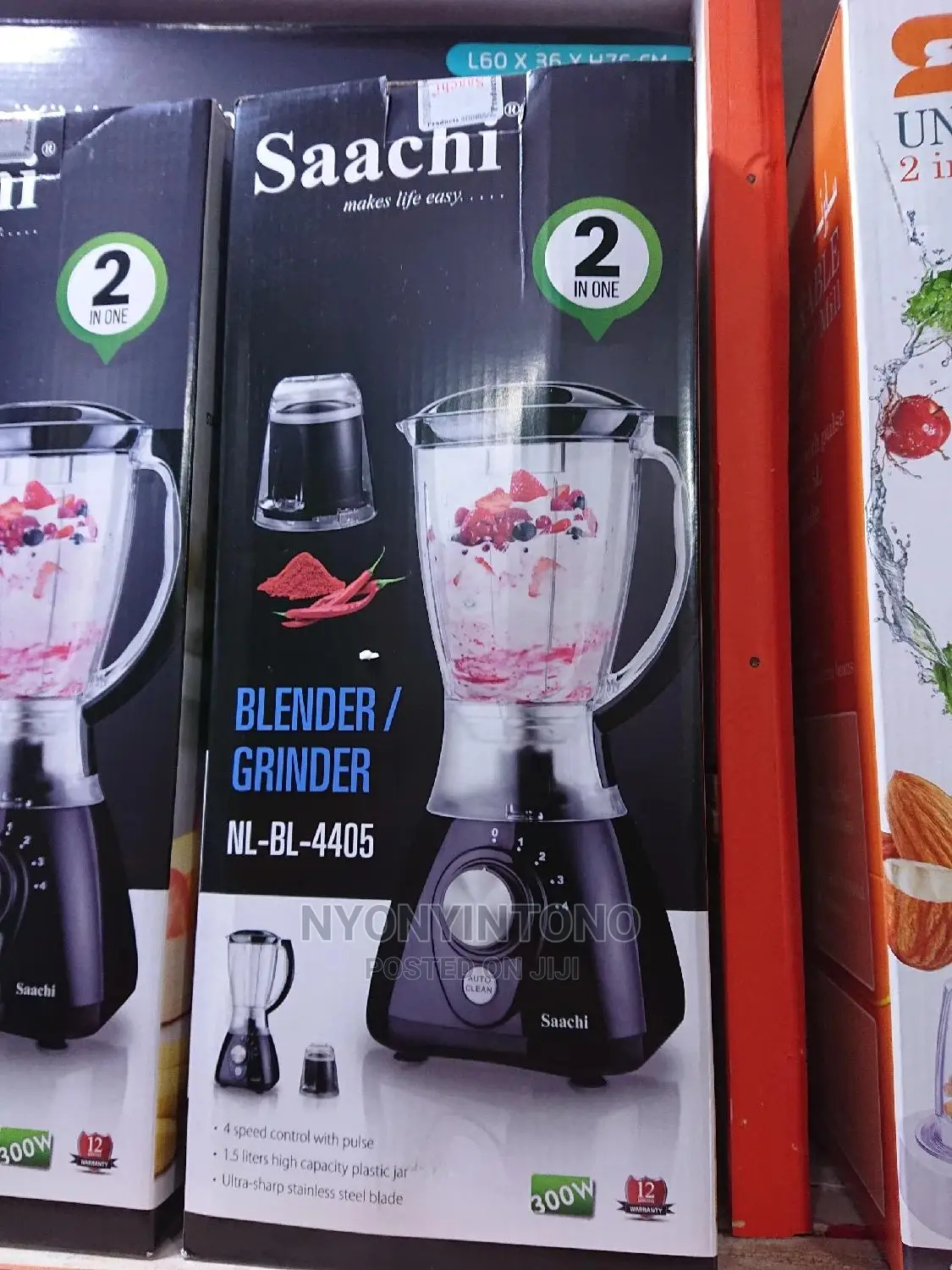 Saachi 2 in 1 Blender With Avery Strong Motor