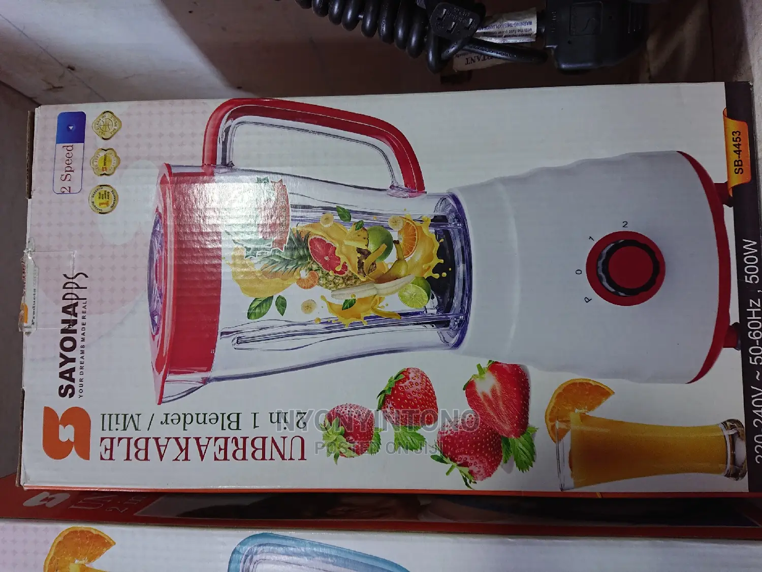 Sayona Blender With Unbreakable Jar and Very Strong Motor