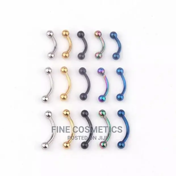 Stainless Steel Curved Barbell Eyebrow Ring Bar