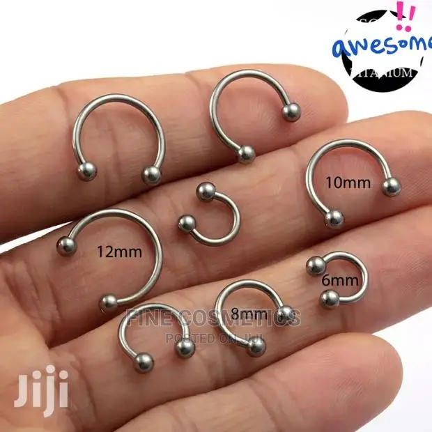 1pc Body Piercing Horseshoe Septum Ring Smiley Piercing Ring