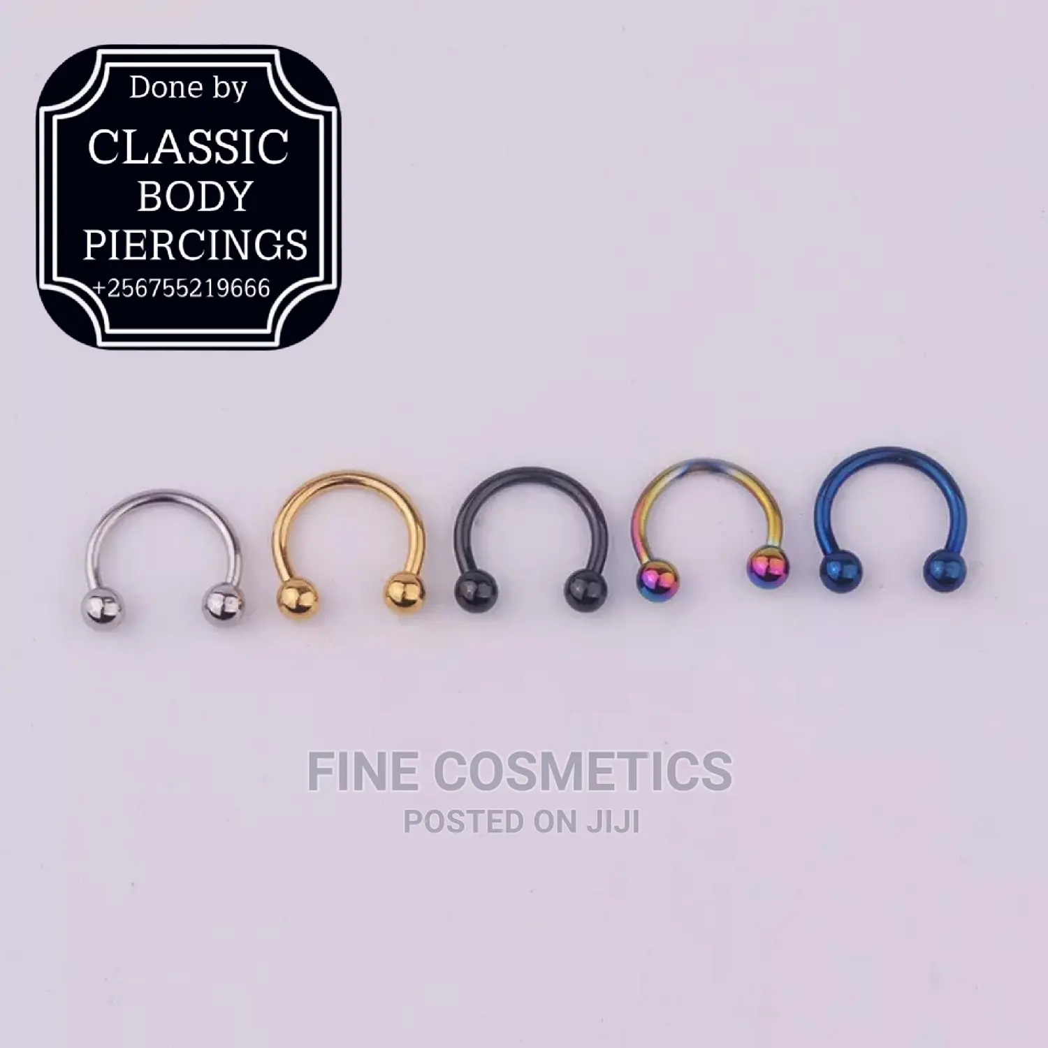 1pc Body Piercing Horseshoe Septum Ring Smiley Piercing Ring