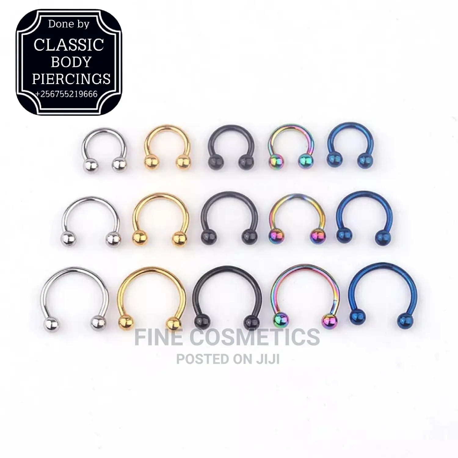 1pc Body Piercing Horseshoe Septum Ring Smiley Piercing Ring