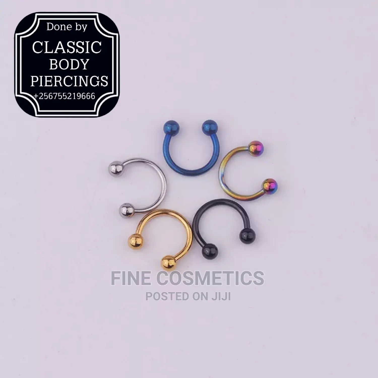 1pc Body Piercing Horseshoe Septum Ring Smiley Piercing Ring