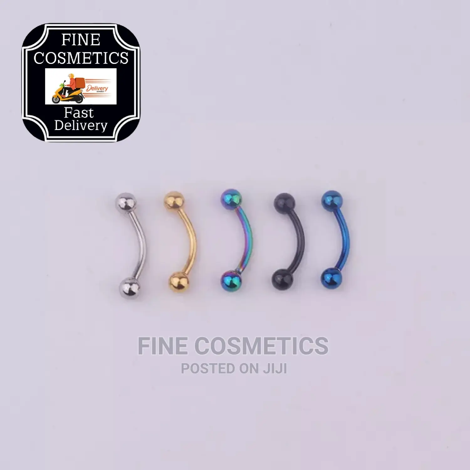 Stainless Steel Curved Barbell Eyebrow Ring Bar
