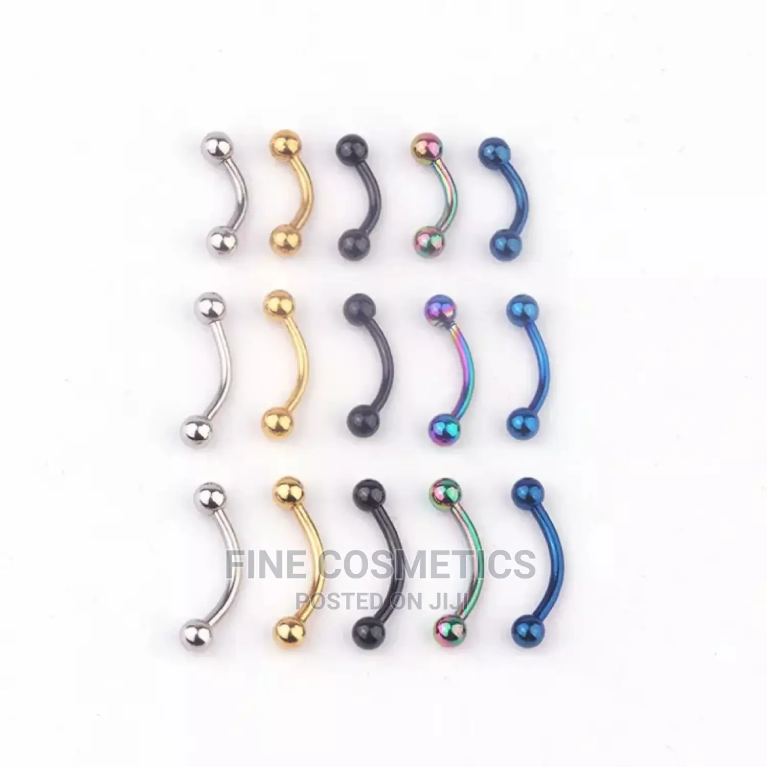 Stainless Steel Curved Barbell Eyebrow Ring Bar
