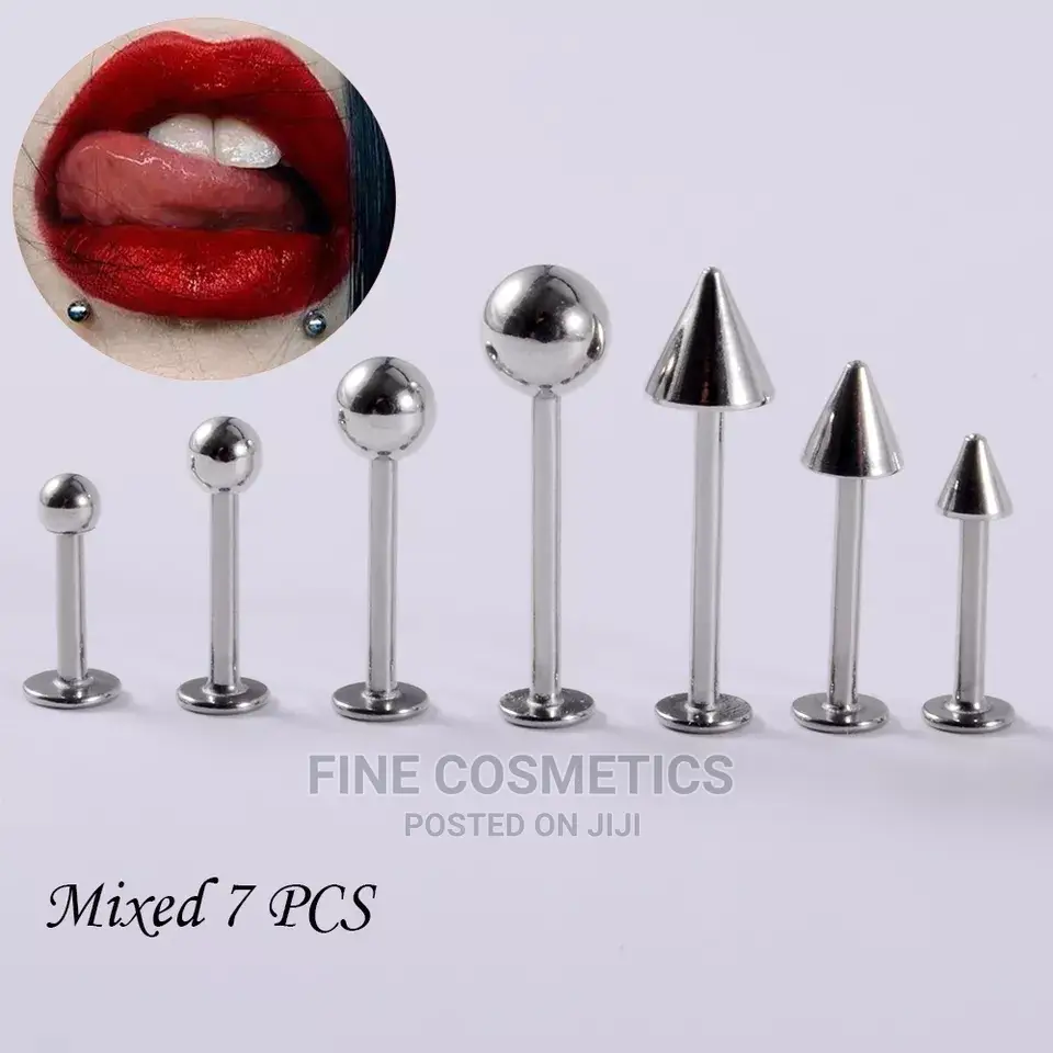 Surgical Steel Labret Lip Stud, Lip Pin For Mouth Piercing