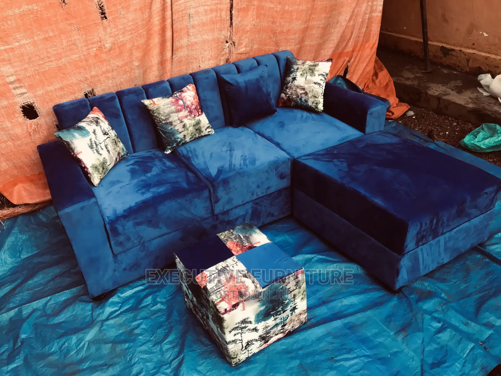 Mini Dark Blue Sofa