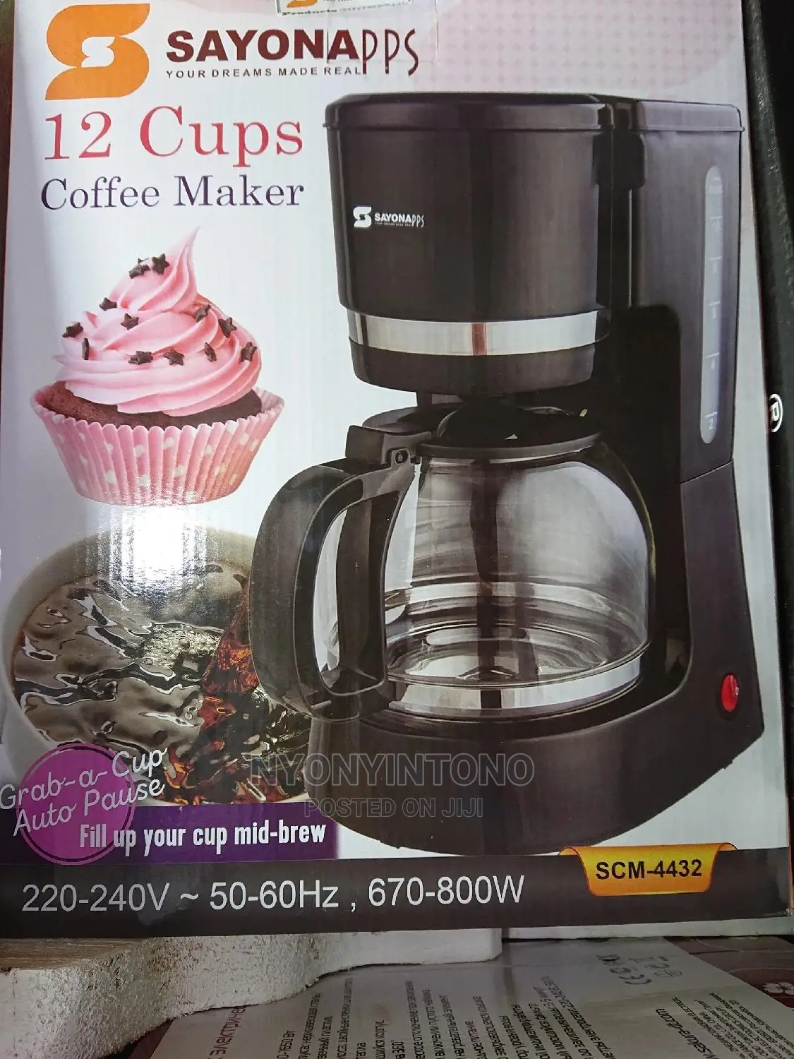 Sayona Coffee Maker Machine With 1year Warranty
