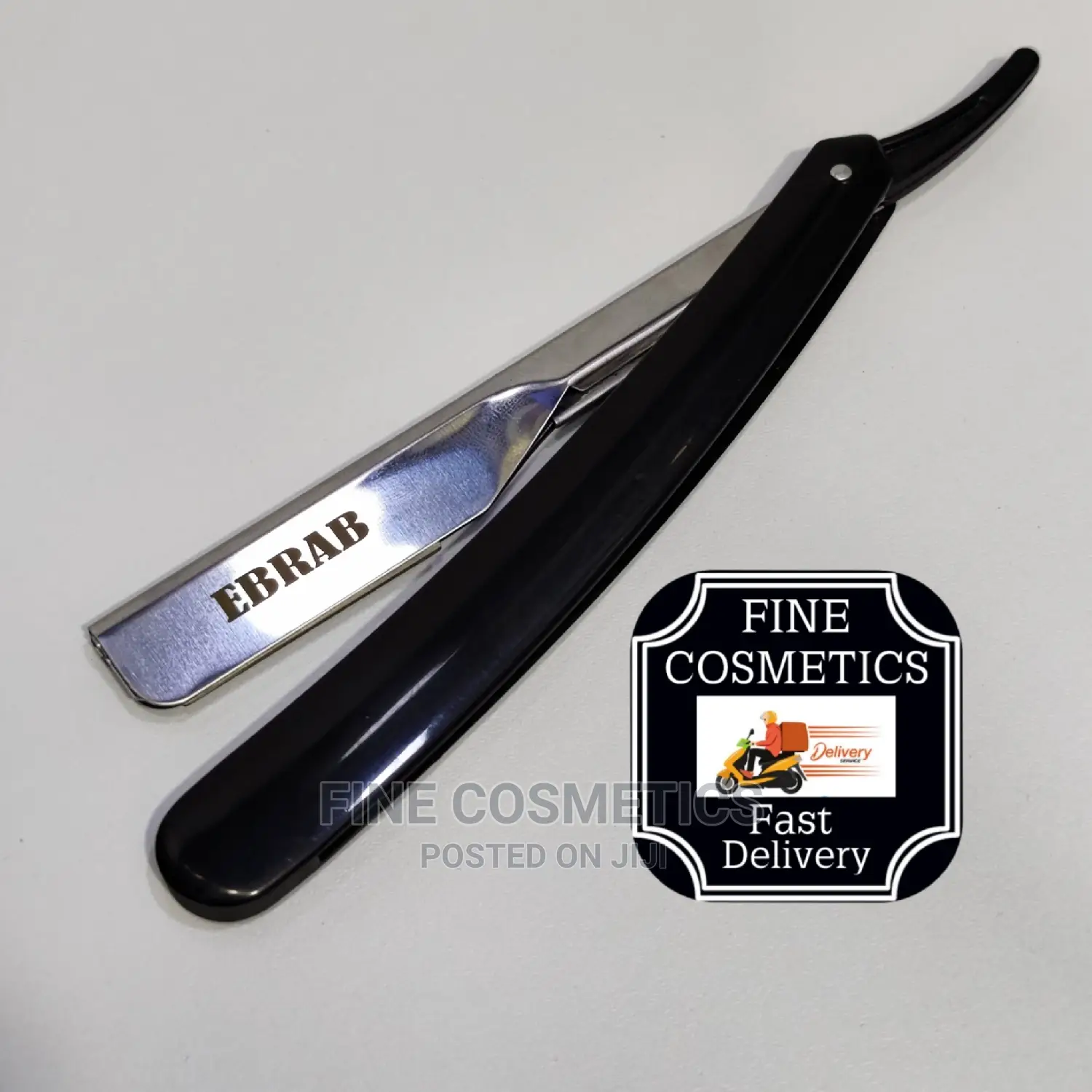 Professional Straight Shaving Razor + Hair Cutting Scissors