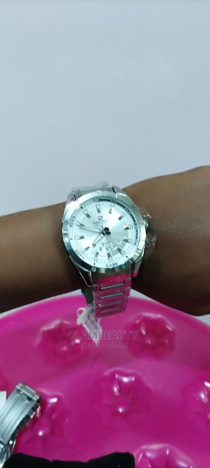 Naviforce Original Stainless Steel Watch Men