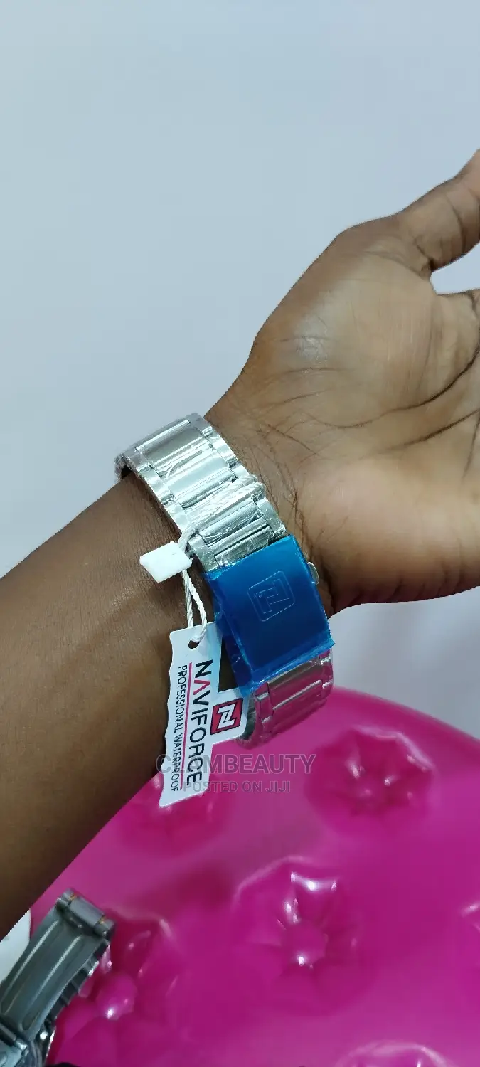 Naviforce Original Stainless Steel Watch Men