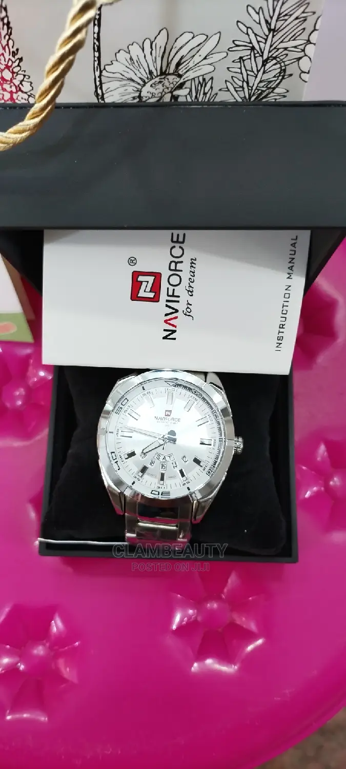 Naviforce Original Stainless Steel Watch Men
