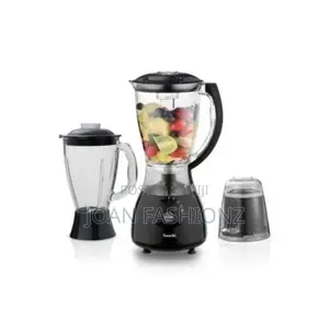 Saachi 3 in 1 Double Jar Blender ,Grinder,Auto Clean-Black