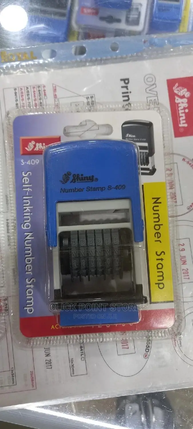 Self Inking Number Stamp Shiny S-409 (Stamp) Stamps