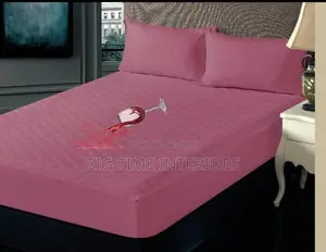 Pink Quilted Waterproof Mattress Protector