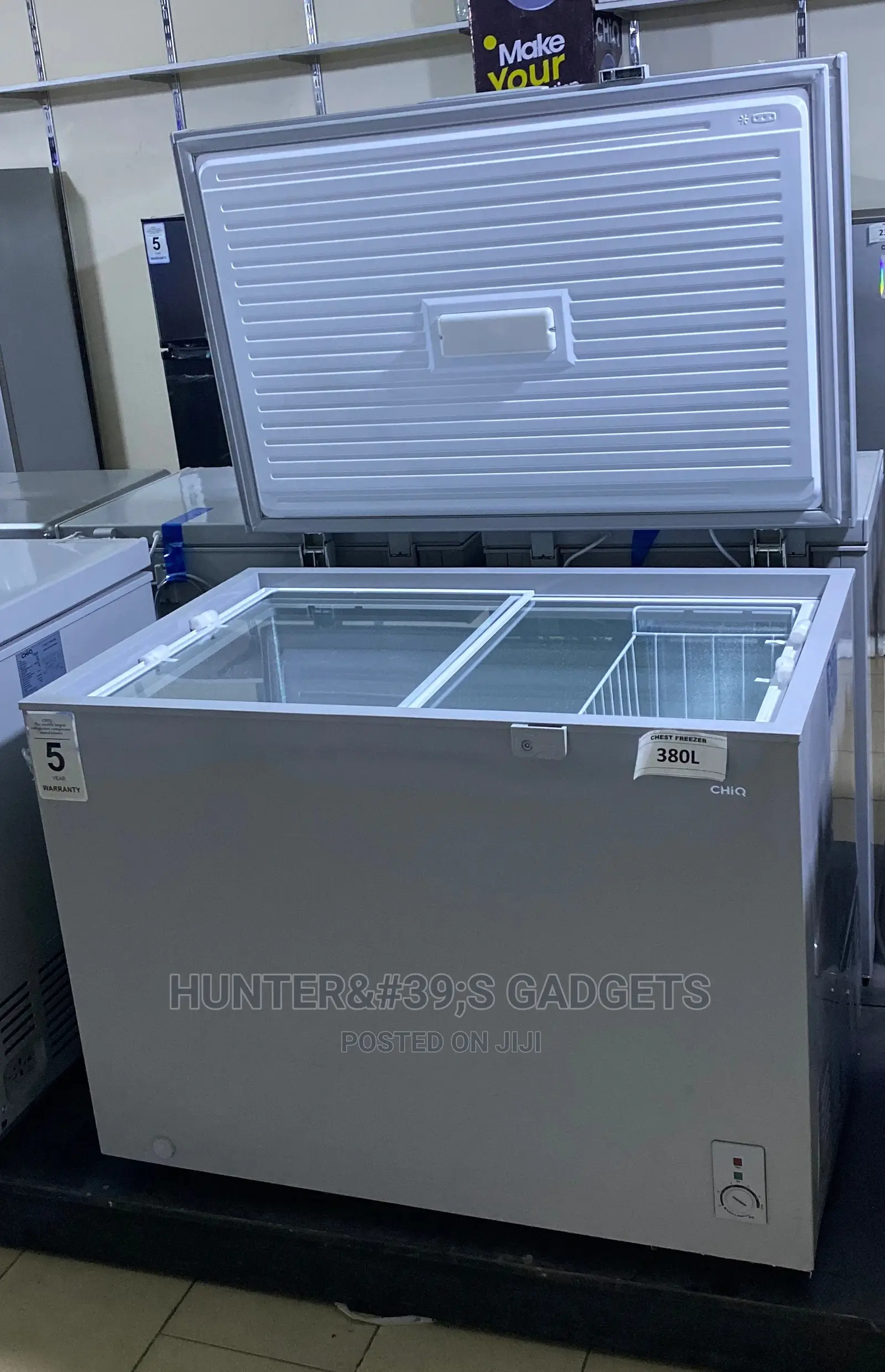 Chiq Chest Freezer Deep Freezer 380 Liters With 5 Years Warr