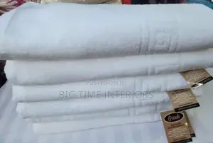 White Cotton Bath Towels- Big Size