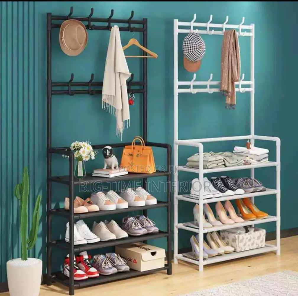 Multi-Purpose Shoe Racks Metallic