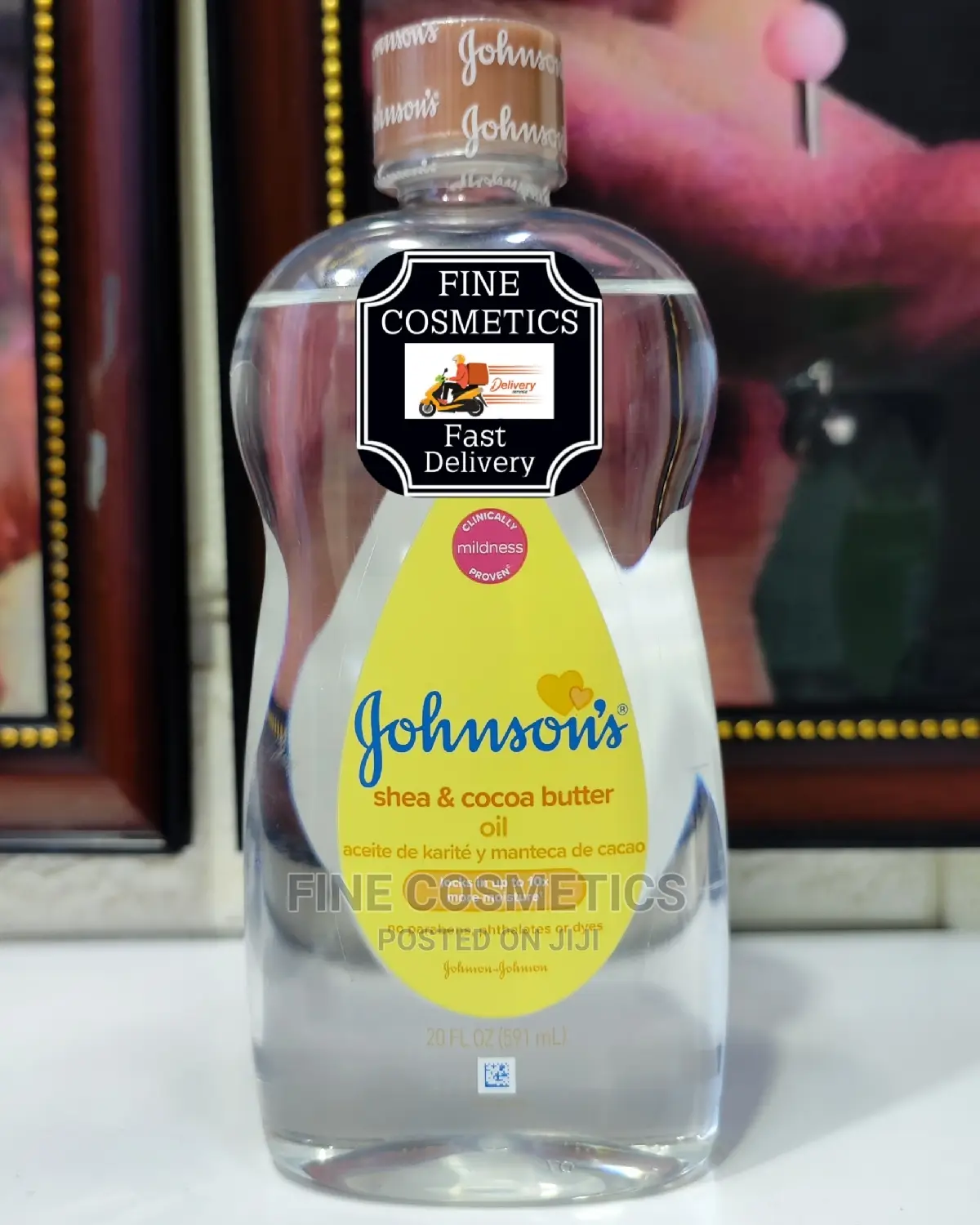 JOHNSON'S UK Made Pure and Gentle Baby Oil Big Size 591ml