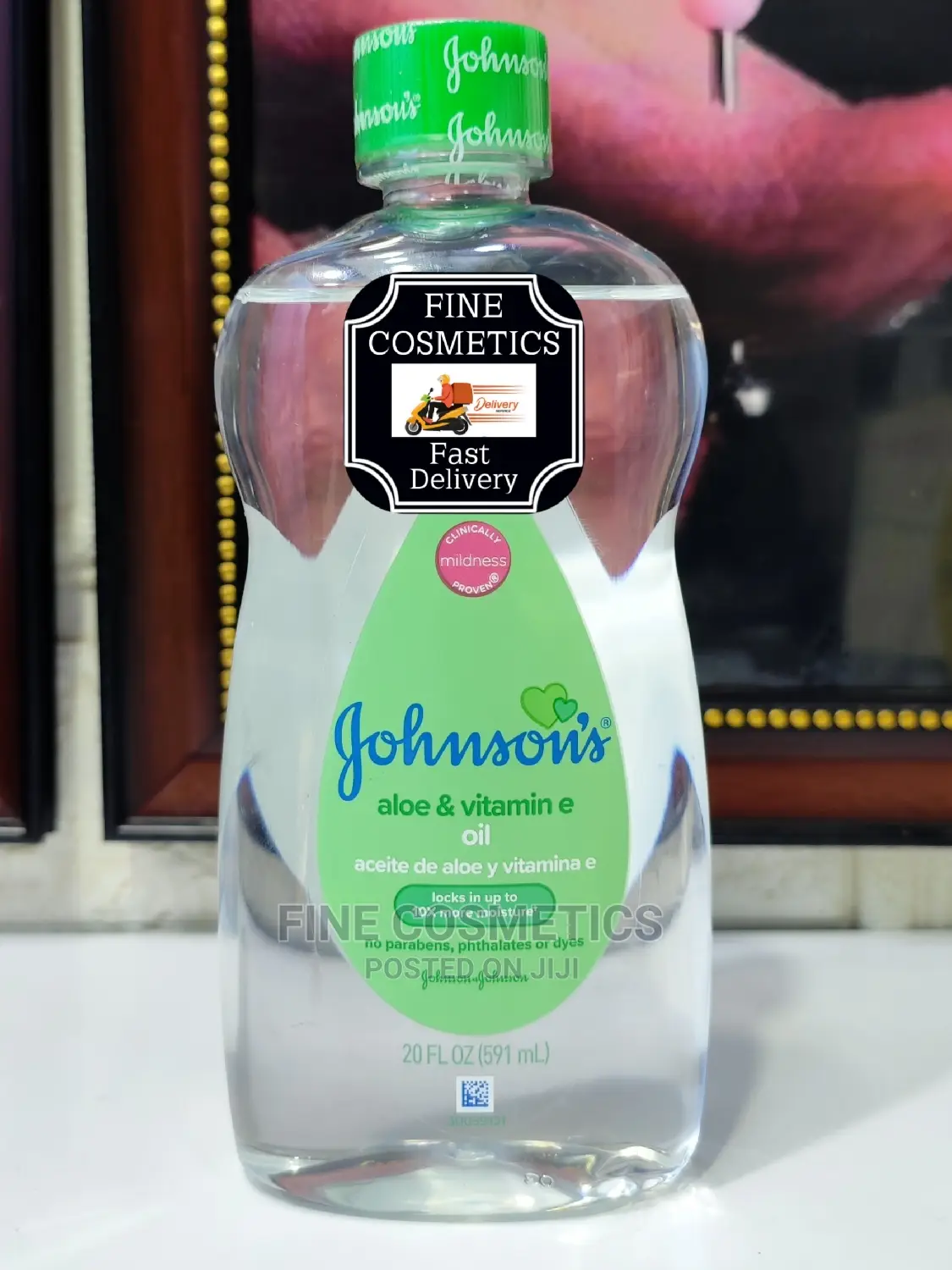 JOHNSON'S UK Made Pure and Gentle Baby Oil Big Size 591ml