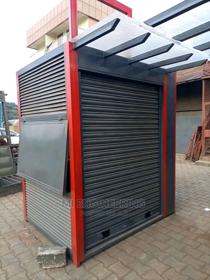 Steel Kiosk With Roller Shutter a Pergola Shade
