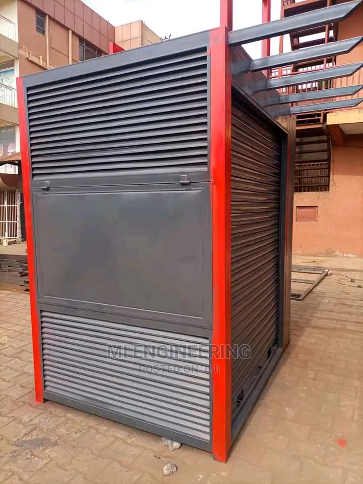 Steel Kiosk With Roller Shutter a Pergola Shade