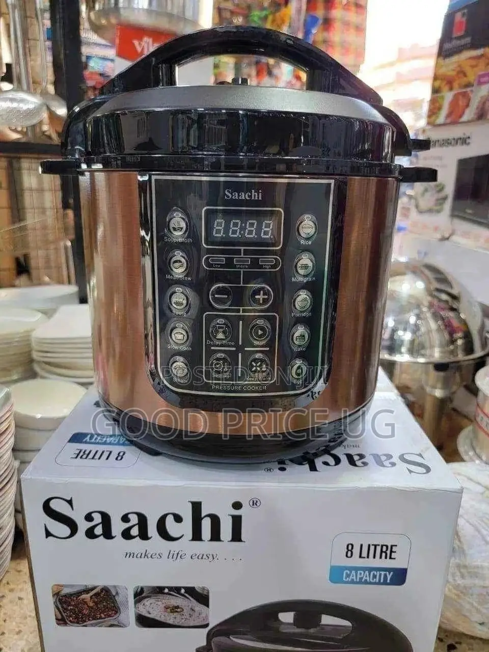 8 Litres Saachi Pressure Cooker With 2 Warranty