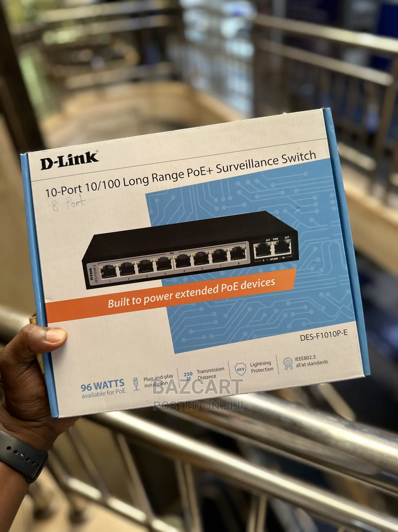 10-Port 10/100 Long Range Poe+ Surveillance Switch