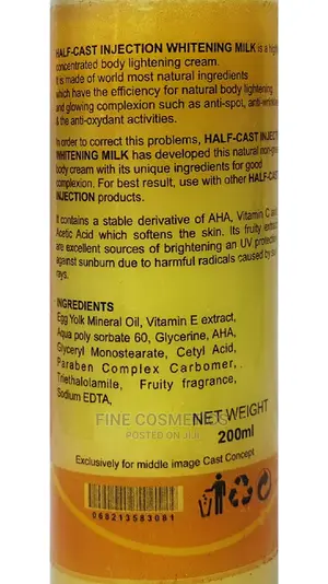 HALF-CAST Injection Whitening Body Milk Lotion