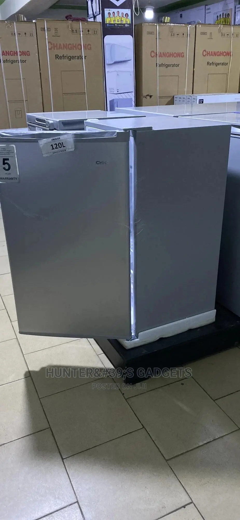 Chiq 120 Liters Single Door Silver Color 5 Years Warranty