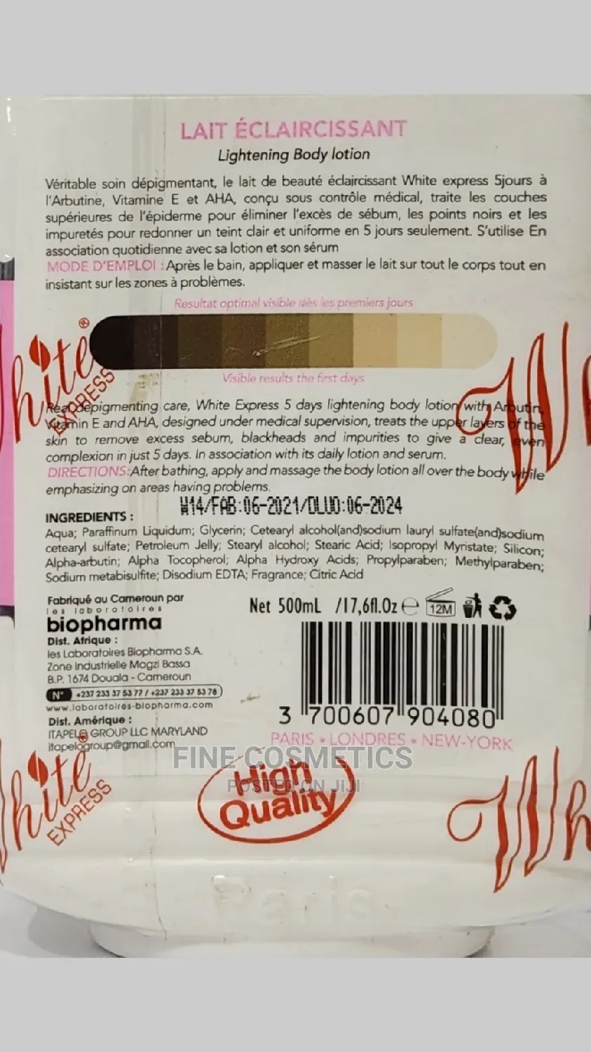 ORIGINAL White Express 5days Lightening Body Lotion +Arbutin