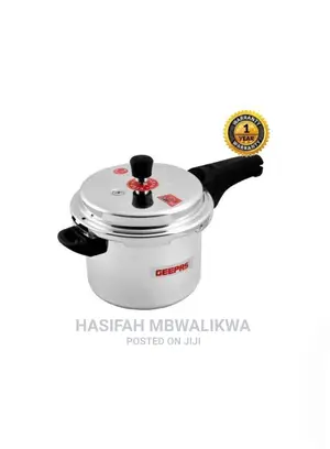 Geepas Pressure Cooker 3L. Silver, Black