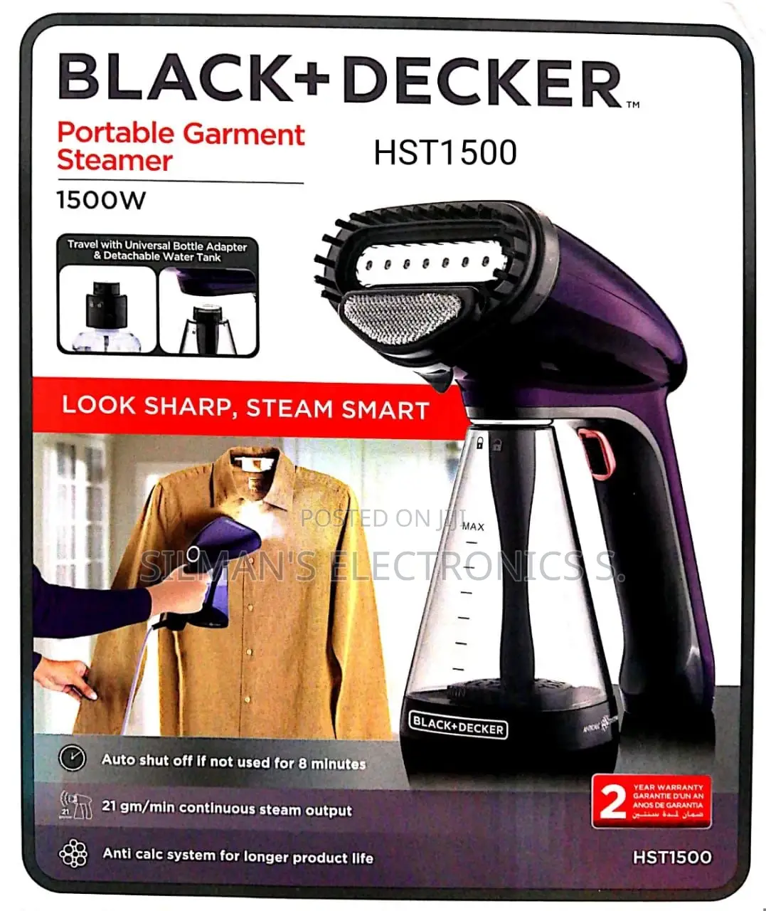 Black and Decker Portable Garment Steamer