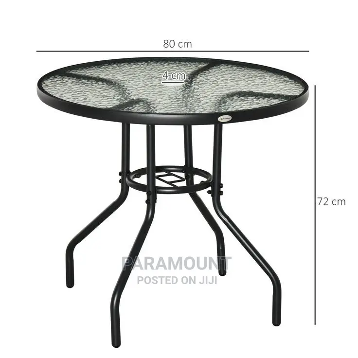 Out Door Glass Table