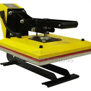 Yellow Heatpress Machine