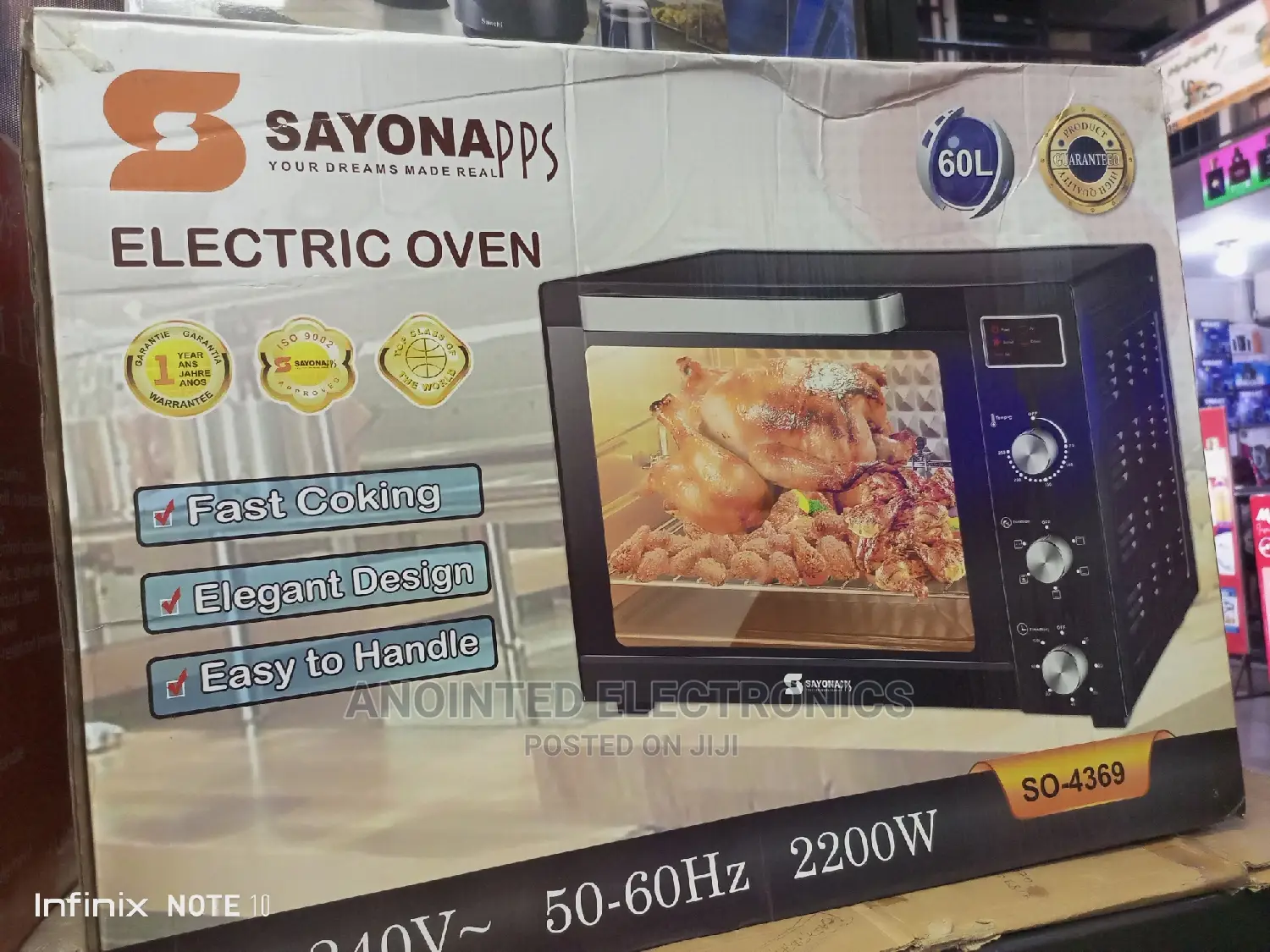 Electric Oven Sayona 60L