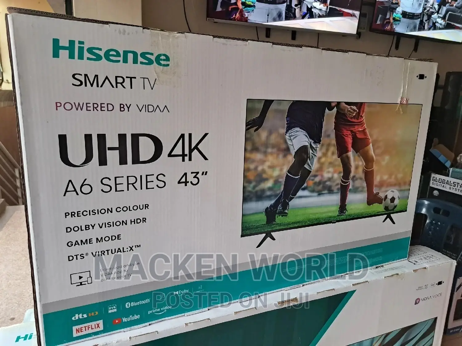 43" Hisense Smart UHD 4k + 5years Warranty Brand New
