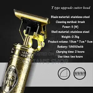 Rechargeable Hair Clipper Gold