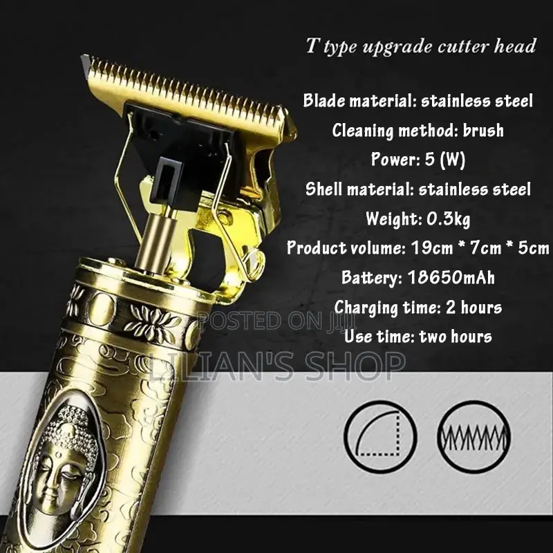 Rechargeable Hair Clipper Gold